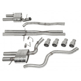 Stainless steel sports exhaust system