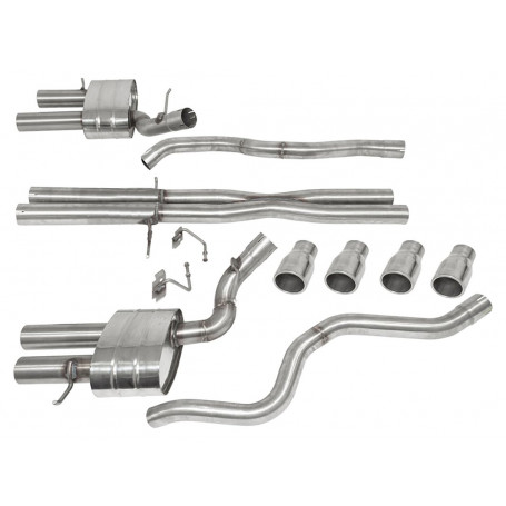 Stainless steel sports exhaust system