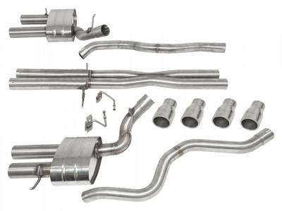 Stainless steel sports exhaust system