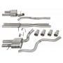 Echappement sport en acier inoxydable double S