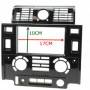 Modification de facade double din stereo avec aeration et horloge en facade