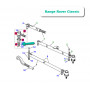 ecrou crenele Defender 90, 110, 130 et Discovery 1