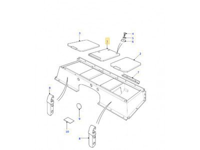 couvercle-compartiment rangement