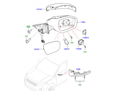 retroviseur exterieur droit
