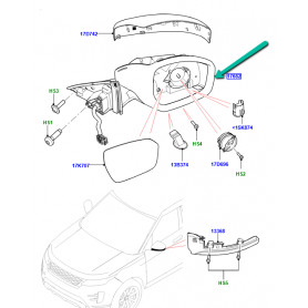 Retroviseur extérieur gauche
