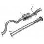 Echappement sport en acier inoxydable double S