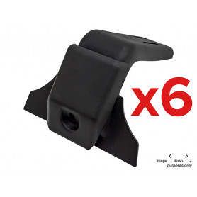 Kit de fixation ARB BASE Rack – Pieds pour gouttière 6‑pieds H2