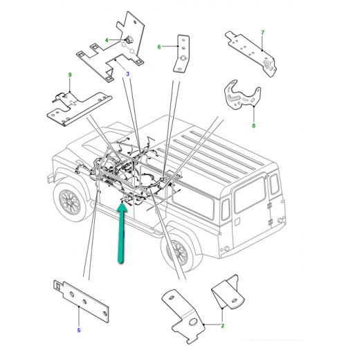 cablage Defender 90, 110, 130