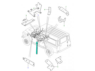 Faisceau principal Defender 90, 110, 130