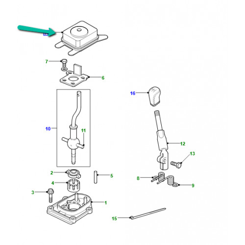 cache poussiere levier changement vitesse