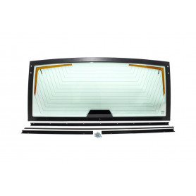 Glazed tailgate assembly suitable for vehicles with both central locki