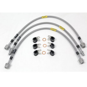 kit de 3 flexibles de freins sans abs renforce GOODRIDGE