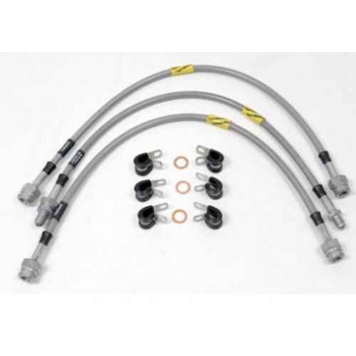 kit de 3 flexibles de freins sans abs renforce GOODRIDGE