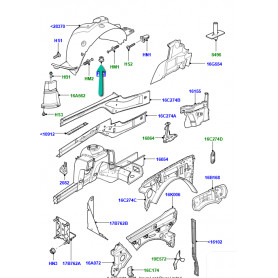 ecrou special (plastique) Range L322