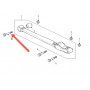 Boulon de silent bloc de tirant de pont arriere coté chassis.