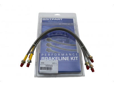 Kit flexibles de frein aviation inox +40 mm