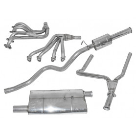 Echappement inox double 's' sport range rover classic 3.5 V8 EFI