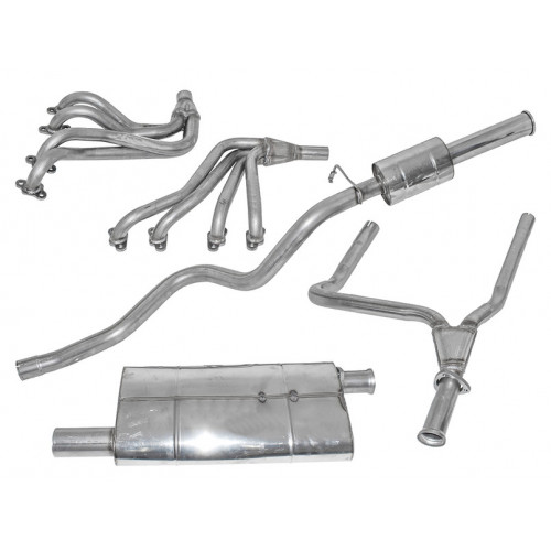Echappement inox double 's' sport range rover classic 3.5 V8 EFI