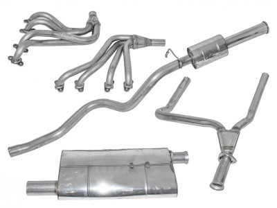 Echappement inox double 's' sport range rover classic 3.5 V8 EFI