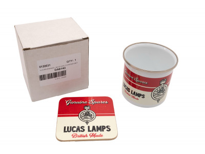 Mug émaillé Lucas Classic avec sous verre