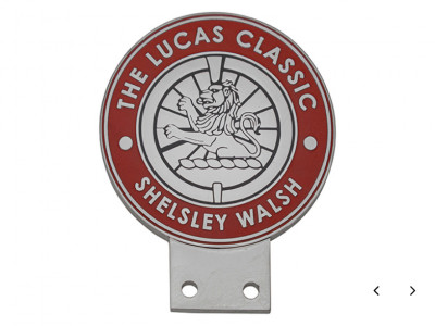 Badge de calandre émaillé commémoratif Lucas Classic Shelsley Wals