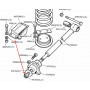 Ecrou de tirant de pont arriere coté chassis