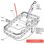 Gasket sump -2l 1 / 4 petrol and diesel and 2.5 petrol origin