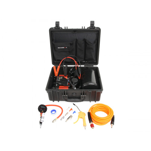 Compresseur portable 12V double moteur + réservoir de 4L Terrafirma