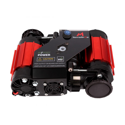 Compresseur portable 12V double moteur + réservoir de 4L Terrafirma
