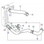 Ensemble tuyaux-refroidisseur intermédiaire-turbocompresseur