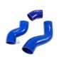 Kit de 3 durites intercooler silicon bleu