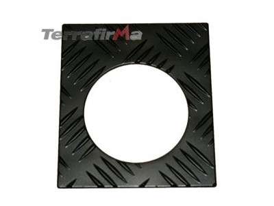 Plaque alu protection reservoir td5 noir