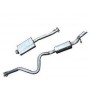 Exhaust stainless double 's' defender 110 td5