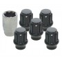 Locking wheel nut kit black only(5)