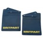 Pair of britpart mudflaps (yellow logo)