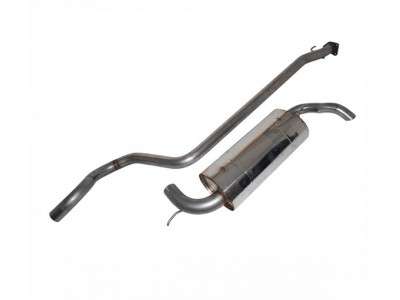 Exhaust stainless double 's' freelander 2.0d from 1997