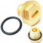 Radiator plug brass