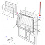 Vis pour baguette de fixation de vitre