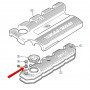 Rondelle d'étanchéité de vis de cache culbuteur moteur 300 tdi