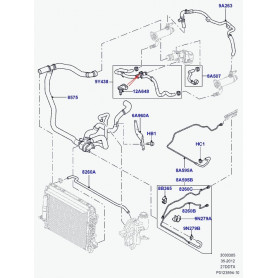 durite de chauffage Discovery 3, Range Sport