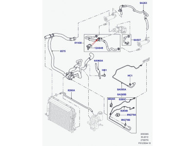 durite de chauffage Discovery 3, Range Sport