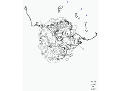 faisceau moteur Defender 90, 110, 130