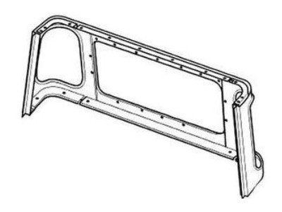 Panneau arriere cabine pick up