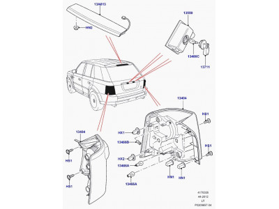 vis a tole a tete bombee Discovery 2, 3 et Range Sport