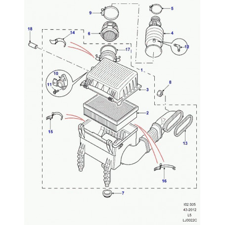 Kit suppression vanne EGR + durites - DISCO Td5