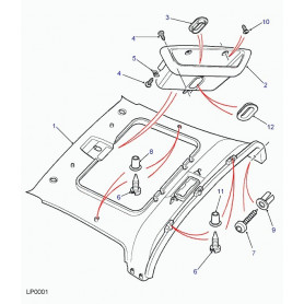 douille de bouton pression Freelander 1
