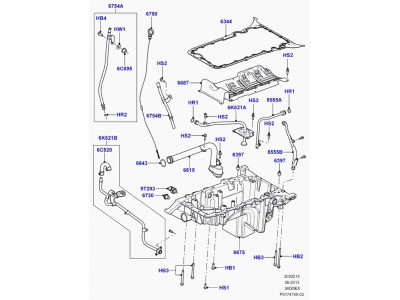 joint carter d'huile Range L322,  Sport