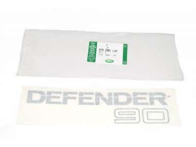 Autocollant arriere defender 90 gris