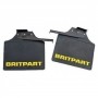 Pair of britpart mudflaps (yellow logo)