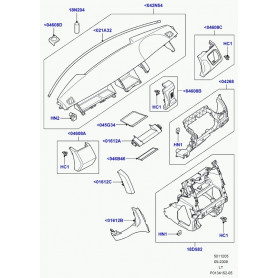 couvercle planche de bord Discovery 3, Range Sport